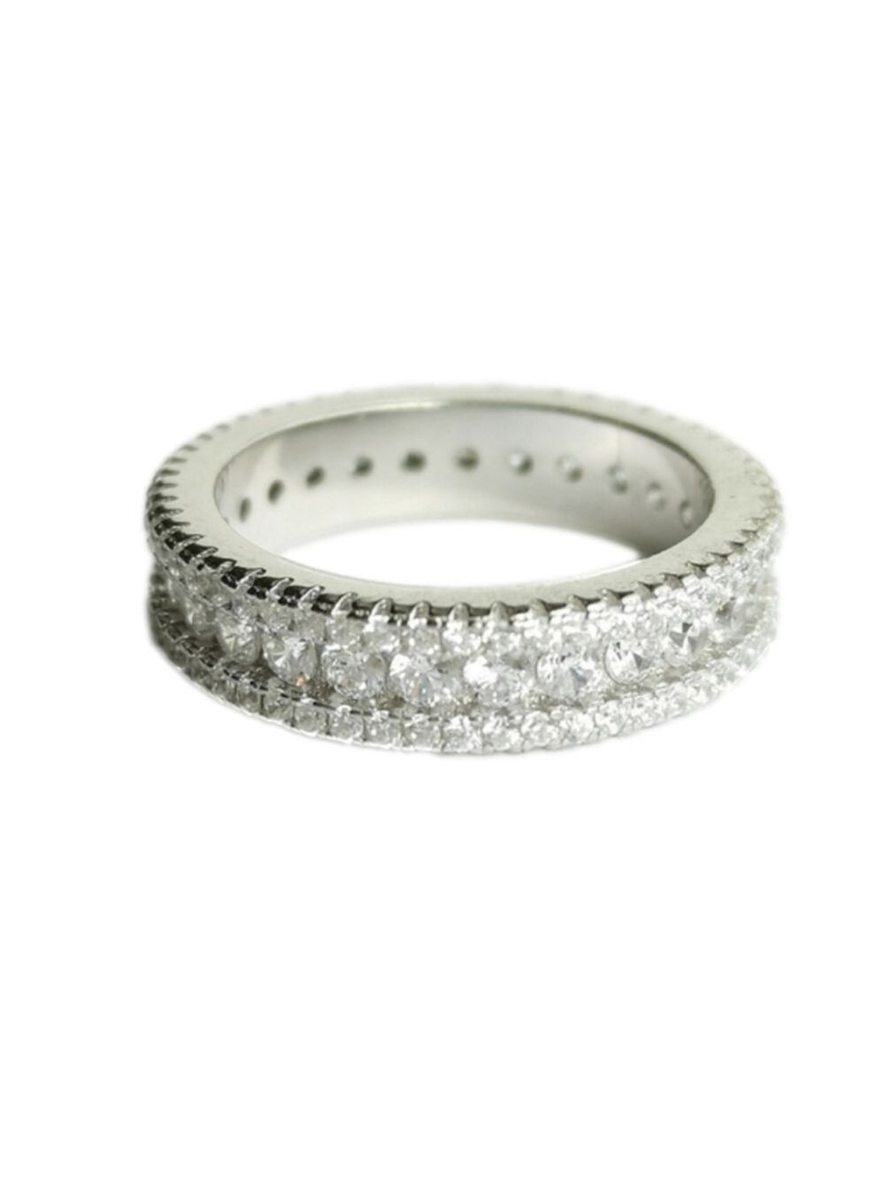CZ eternity band ring size 6 in Sterling Silver Edwardian 🆕